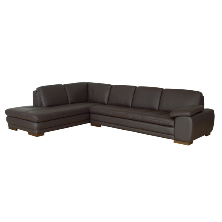 Baxton Studio 92'' Pillow Top Arm Sofa Chaise Wayfair Canada